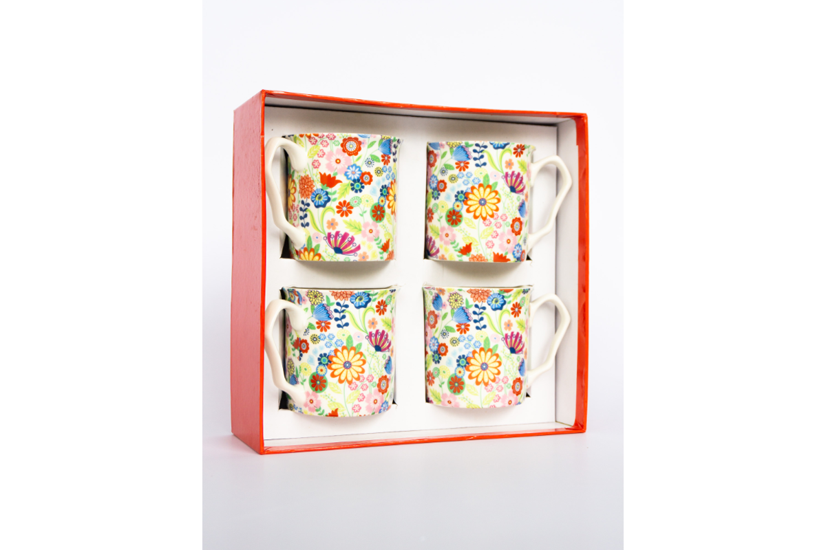 Ditsy Flowery 4 Piece Mug Set_001